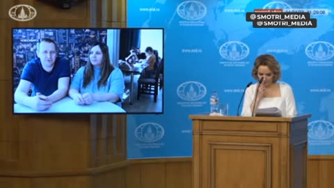 At a press conference, Maria Lvova-Belova showed a video about children