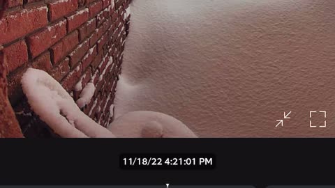 Ring Doorbell Captures Snow Accumulation Timelapse