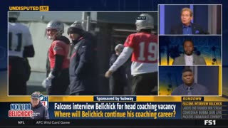 UNDISPUTED | Bill Belichick interviewed by Falcons. Could Cowboys be next? - Skip Bayless debate