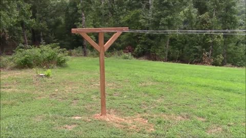 How To: Build & Install 4X4 Post Clothesline. Save Money on Utility Bills ~ #DIY