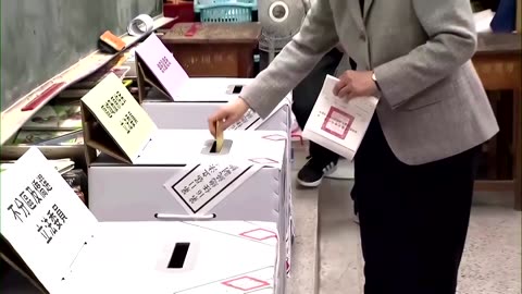 Taiwan's President casts her vote in critical elections