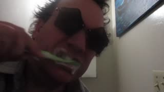 Me brushing my teeth