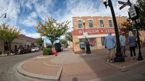 Standing on the Corner in Winslow AZ