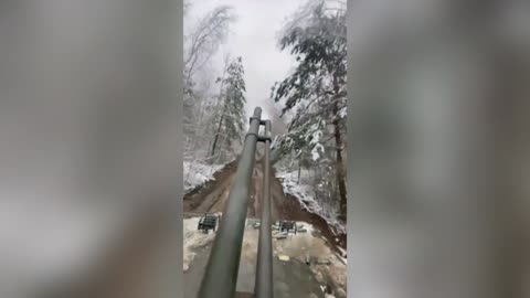 Ukrainian Forces Cover Ground As They Continue Their Counteroffensive In The Winter Snow