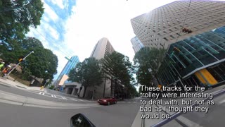 Downtown Charlotte Trolley Tracks