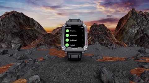 Smart Watch Rugged and Military with 5ATM Waterproof Bluetooth Call(Answerhttps://amzn.to/3IfkqR6