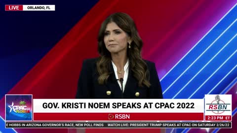 North Datoka Governor Kristi Moem on CPAC 2022 #CPAC2022