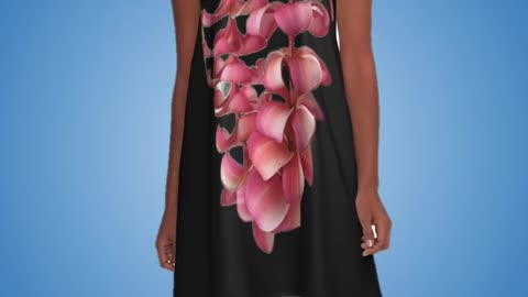Plumeria Dress | A-Line Flower Printed Dress ✨ YouTube Shorts Video 8