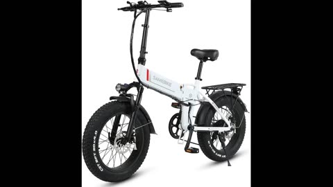 Amazon Review IVETA Electric Bike for Adults - Foldable 20 x 4.0 Fat Tire Electric Bicycle 500W...