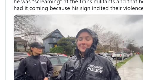 ABSOLUTELY SHOCKING SHARE SHARE SHARE! “F** You!” Trans Individuals Launch Violent, Bloody Assault on Canadian Conservative Activist During Rally – Vancouver BC Police Tell Major Lie About Incident Afterwards. Police scared to arrest trans cult terr