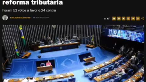 Veja como votou os senadores na reforma tributária