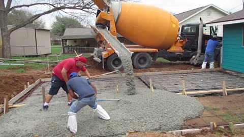 Concrete Day for Addition, Porch, and Sidewalk