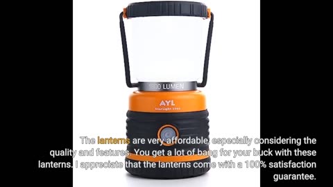 Consciot Ultra Bright LED Camping Lantern with 1000LM, D Battery Powered, 4 Light Modes, IPX4 W...