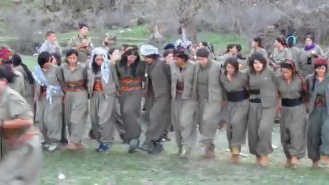 fighters dancing in the mountains of Kurdistan_Cut