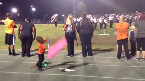 This 3-year-old's halftime performance will melt your heart!