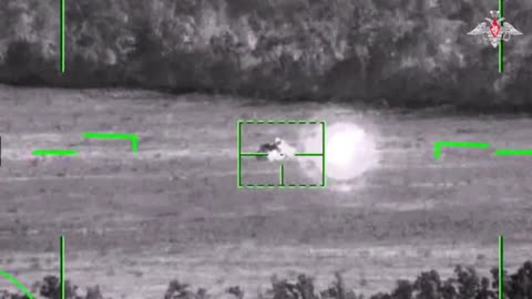 Russian Ka-52 helicopter launches a 9K121 Vikhr missile & destroys a Ukrainian tank south of Donetsk