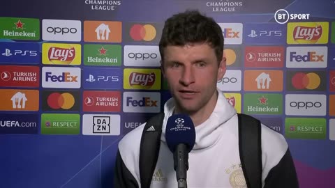 Thamas Muller at it again! Interview after agrat win vs PSG #interview