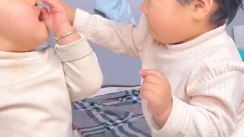 Cute Babies Fight Scene || LaughWithNano@