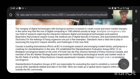 Standards Council Of Canada: Biodigital Convergence Standards : Francois Coallier claims Biobanking is a cornerstone of Biodigital Convergence.