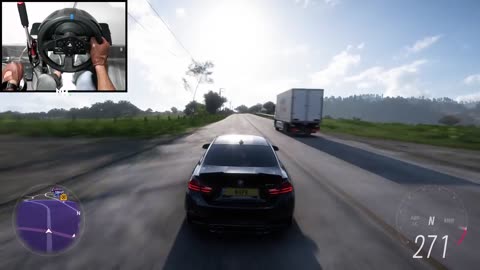BMW M4 F82 | Forza Horizon 5 | Steering Wheel Gameplay