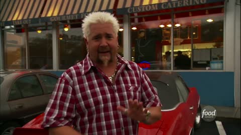 Guy Fieri Eats Spaghetti Squash at the Pit Stop Diners, Drive-Ins and Dives Food Network