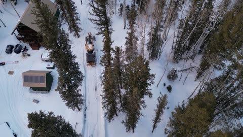 Plowing after 14 inches of snow