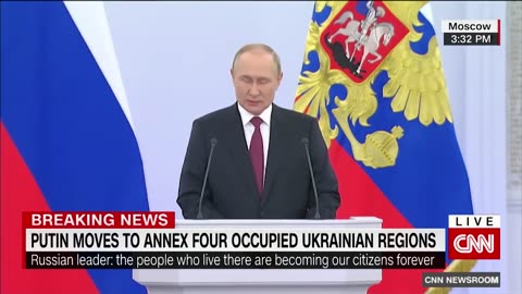 Putin announces Russia will annex four regions of Ukraine.