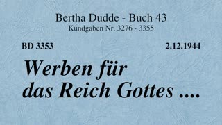 BD 3353 - WERBEN FÜR DAS REICH GOTTES ....