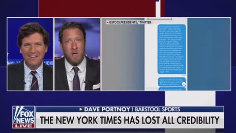 Dave Portnoy Talks To Tucker About Catching The NYT Lying