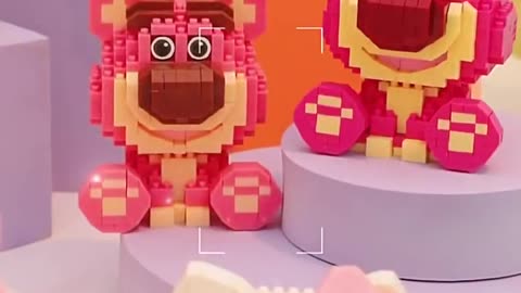 Hello Kitty Building Block Assembled Toys Decorative Ornament Sanrio Anime Figure