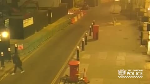 Chilling CCTV shows moment knifeman stabs a homeless man in London
