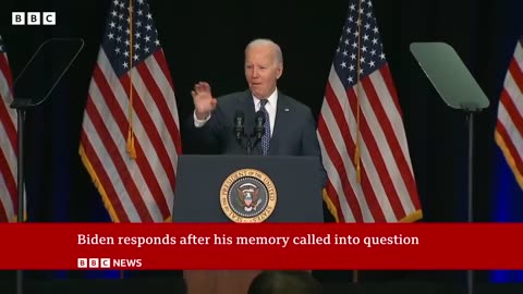 My memory is fine_ – US President Joe Biden hits back at special counsel _ BBC News