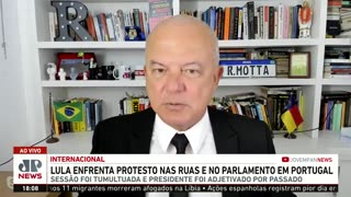 Lula enfrenta protesto nas ruas e no parlamento de Portugal