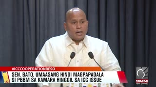 Sen. Bato, umaasa na hindi magpapadala si PBBM sa Kamara hinggil sa ICC Issue