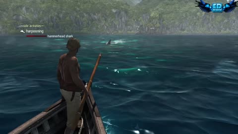 Assassin's Creed 4 All Harpooning Activities & The White Whale ( Moby Dick )