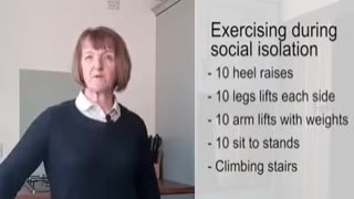 Exercises for the elderly during lockdown