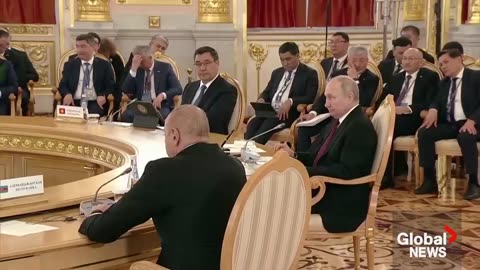 Armenia, Azerbaijan leaders argue in front of Putin at Moscow meeting