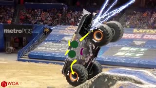 Crazy Monster Truck Freestyle Moments _ Monster Jam highlights 2023