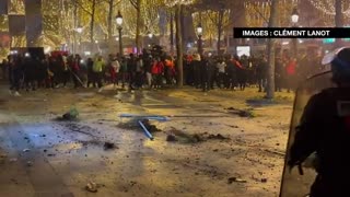 Christmas time in Paris and Moroccans are rioting on the Champs-Élysées.