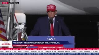 President Donald J. Trump in Latrobe, PA on Saturday, November 5