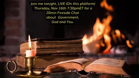 It's time for a chat. See you tonight. Please share. Thank you. -Lt