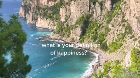 what is your definition of happiness?