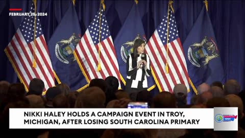 Nikki Haley Rips Trump Immigration Record At Post-South Carolina Primary Campaign Event In Michigan