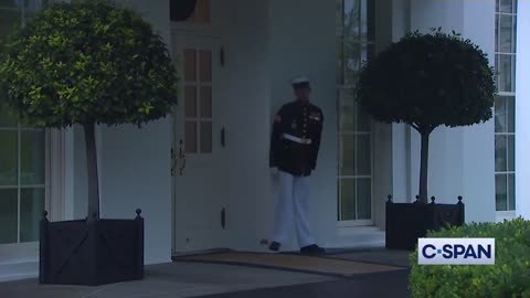 Lightning strikes outside White House as Biden Prepares to Address Nation