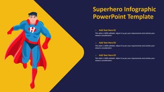 Superhero Infographic PowerPoint Template