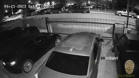 Surveillance video shows LAPD officer opens fire after suspect points apparent handgun in Arleta