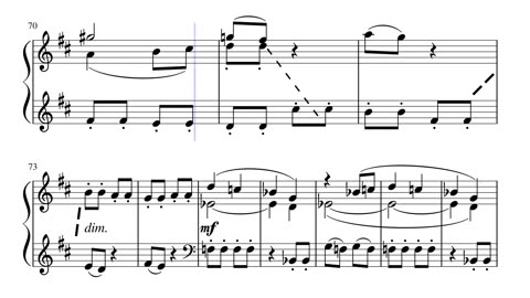 Shostakovich - Prelude and Fugue in D Major Op 87 No 5 (Noten, sheet music, partition, partitura)