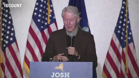 Bill Clinton while campaigning for NY House candidate Josh Riley