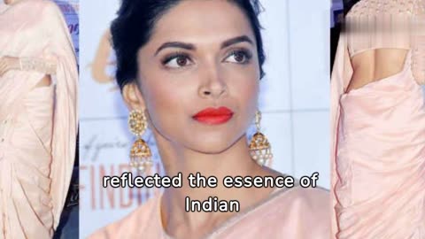 Deepika Padukone Stuns in Desi Elegance: A Glittering Affair in Traditional Saree