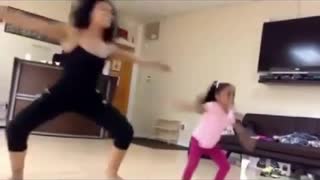 Little Girl Dancing Like Her Mother ....Professional !!